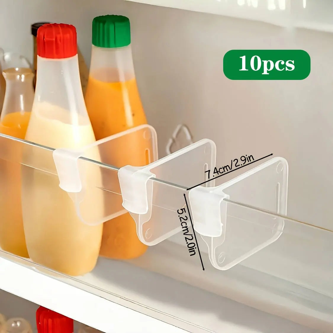 Adjustable Clear Refrigerator Organizer Dividers (5–20 Pcs)