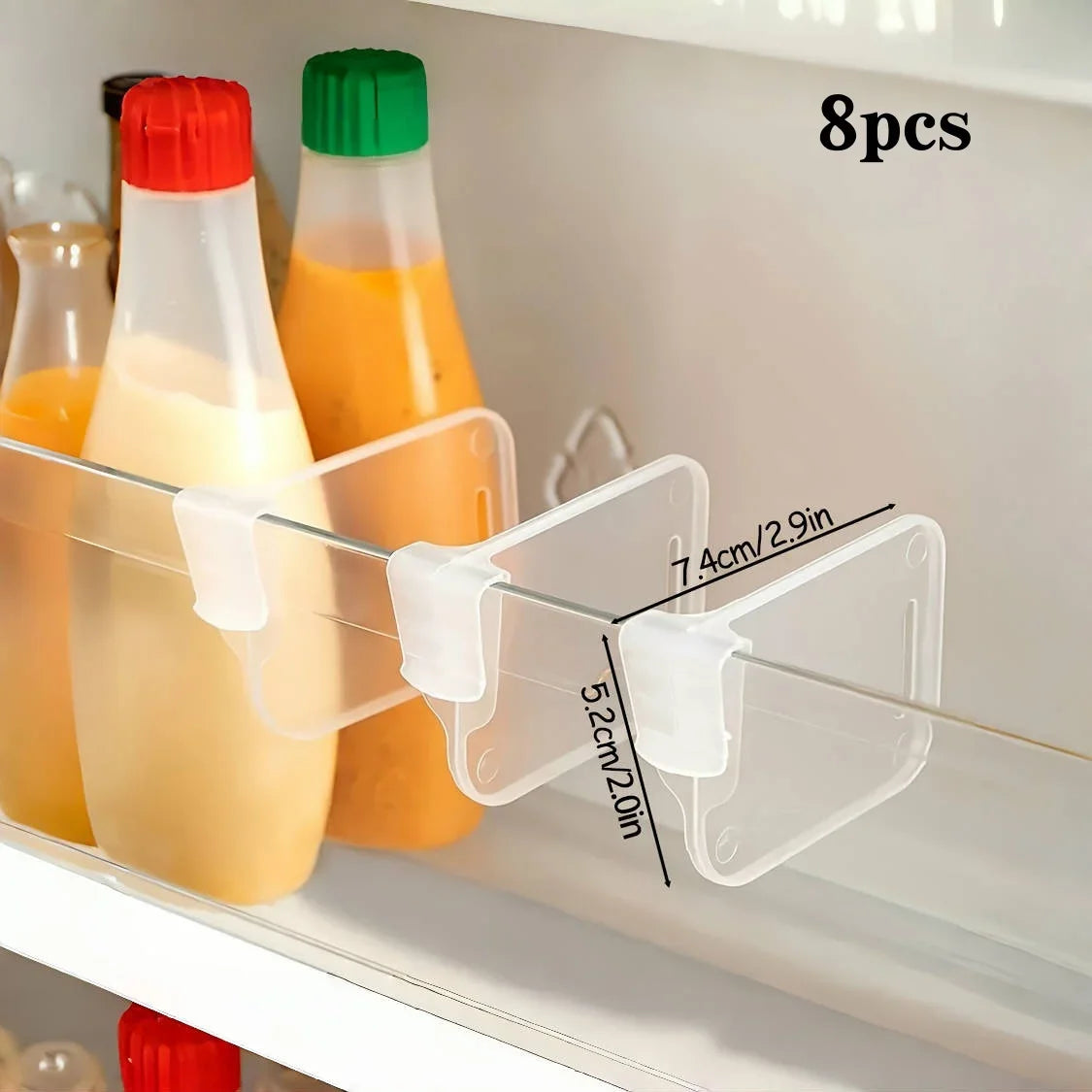 Adjustable Clear Refrigerator Organizer Dividers (5–20 Pcs)