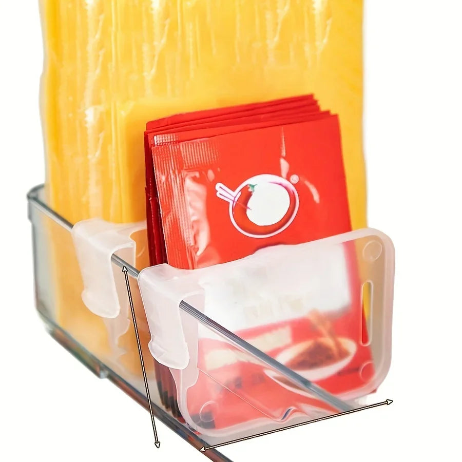 Adjustable Clear Refrigerator Organizer Dividers (5–20 Pcs)