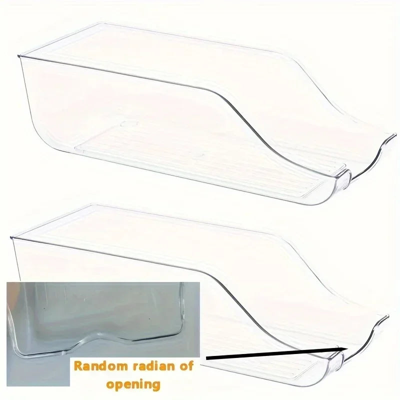Auto-Rolling Refrigerator Can Organizer Bin