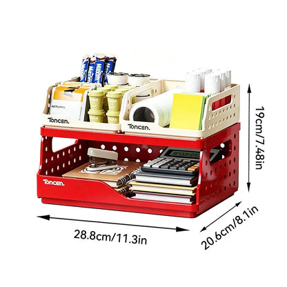 3-Tier Stackable Desk Organizer Box