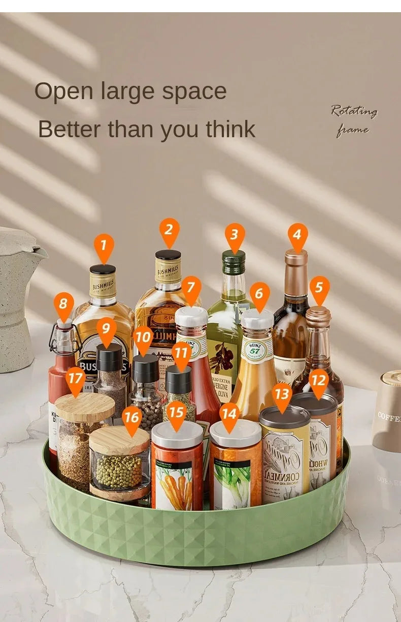 360° Rotating Spice & Cosmetics Organizer Rack