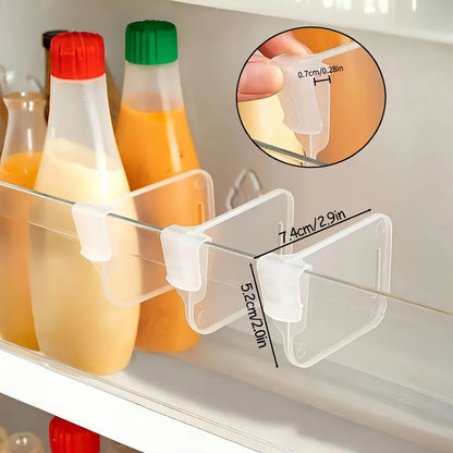 Adjustable Clear Refrigerator Organizer Dividers (5–20 Pcs)