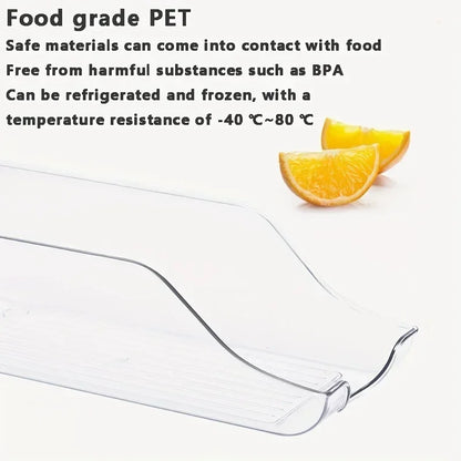 Auto-Rolling Refrigerator Can Organizer Bin