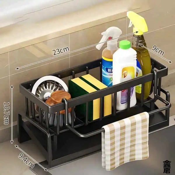 Tap-Mounted Kitchen Spice & Sink Organizer Rack