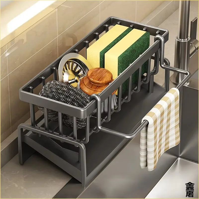 Tap-Mounted Kitchen Spice & Sink Organizer Rack