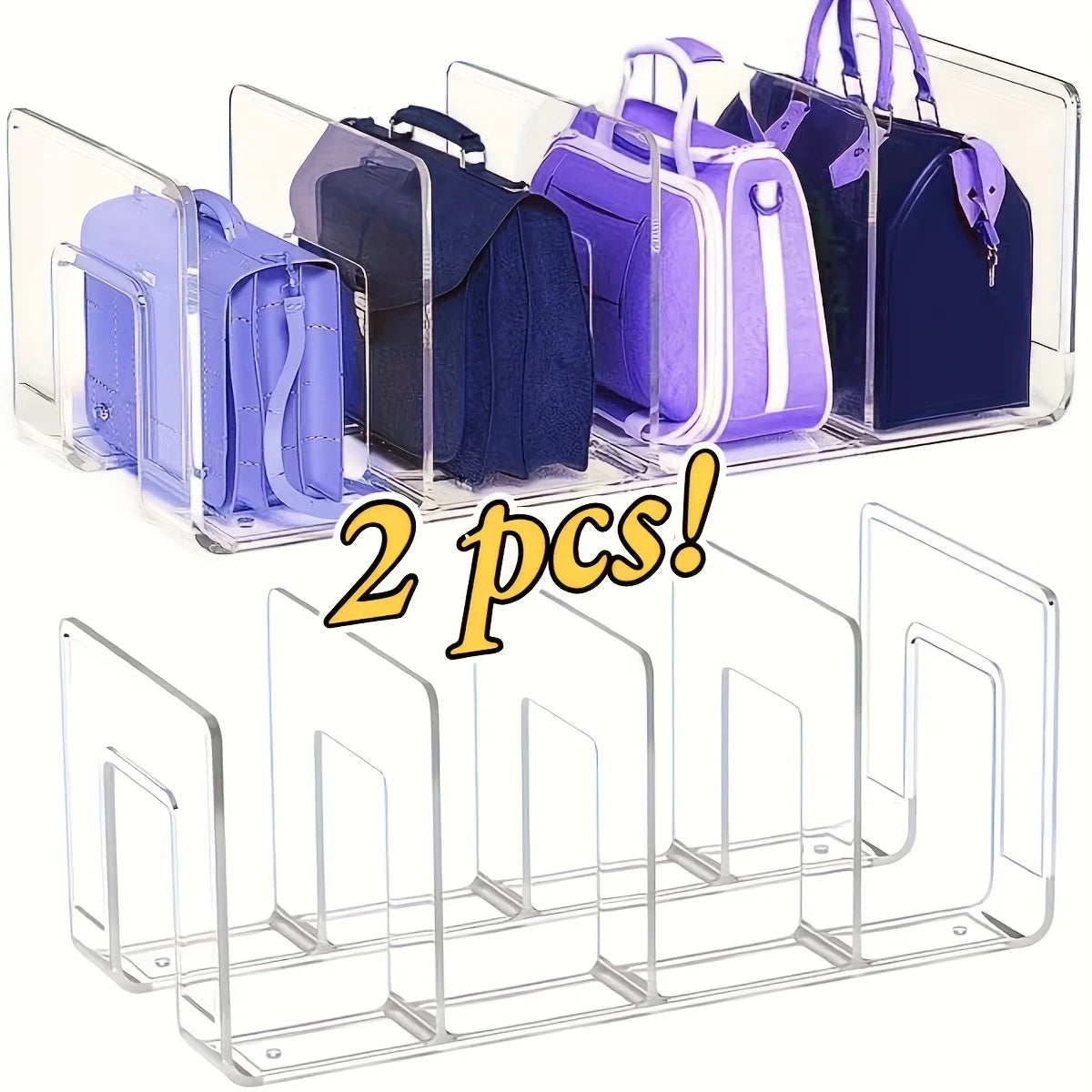 Transparent Bag & Accessories Organizer with Compartments