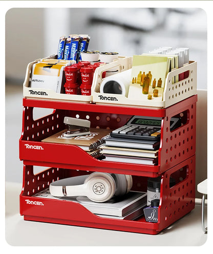 3-Tier Stackable Desk Organizer Box