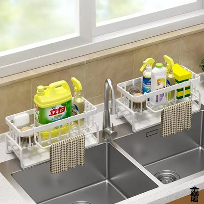 Tap-Mounted Kitchen Spice & Sink Organizer Rack