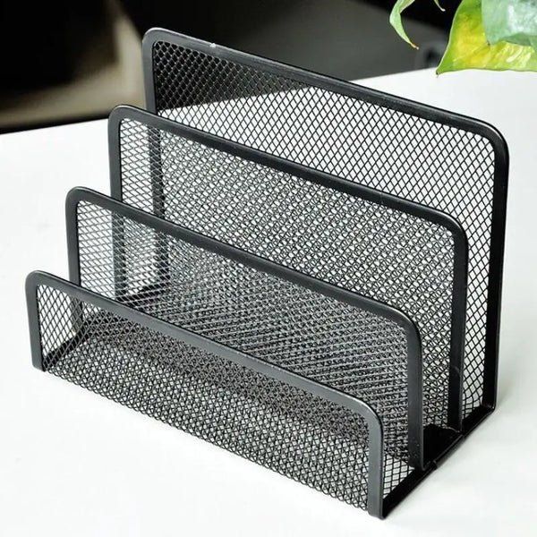 2-Pack Metal Mesh Desk Mail & File Organizer