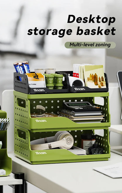 3-Tier Stackable Desk Organizer Box