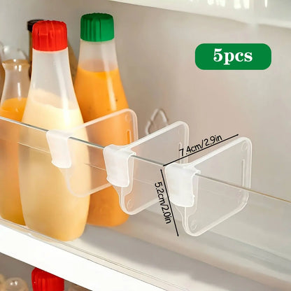 Adjustable Clear Refrigerator Organizer Dividers (5–20 Pcs)