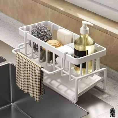 Tap-Mounted Kitchen Spice & Sink Organizer Rack