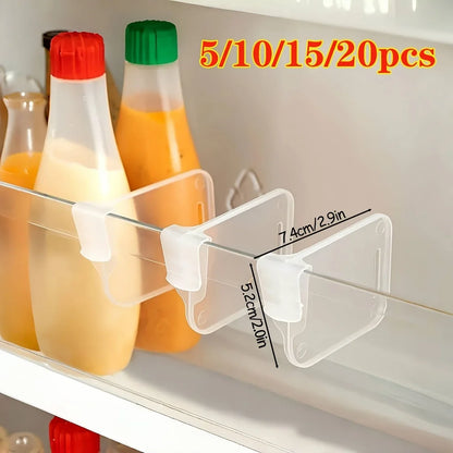 Adjustable Clear Refrigerator Organizer Dividers (5–20 Pcs)