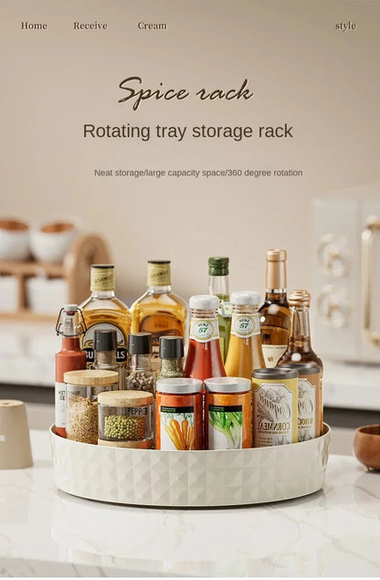 360° Rotating Spice & Cosmetics Organizer Rack